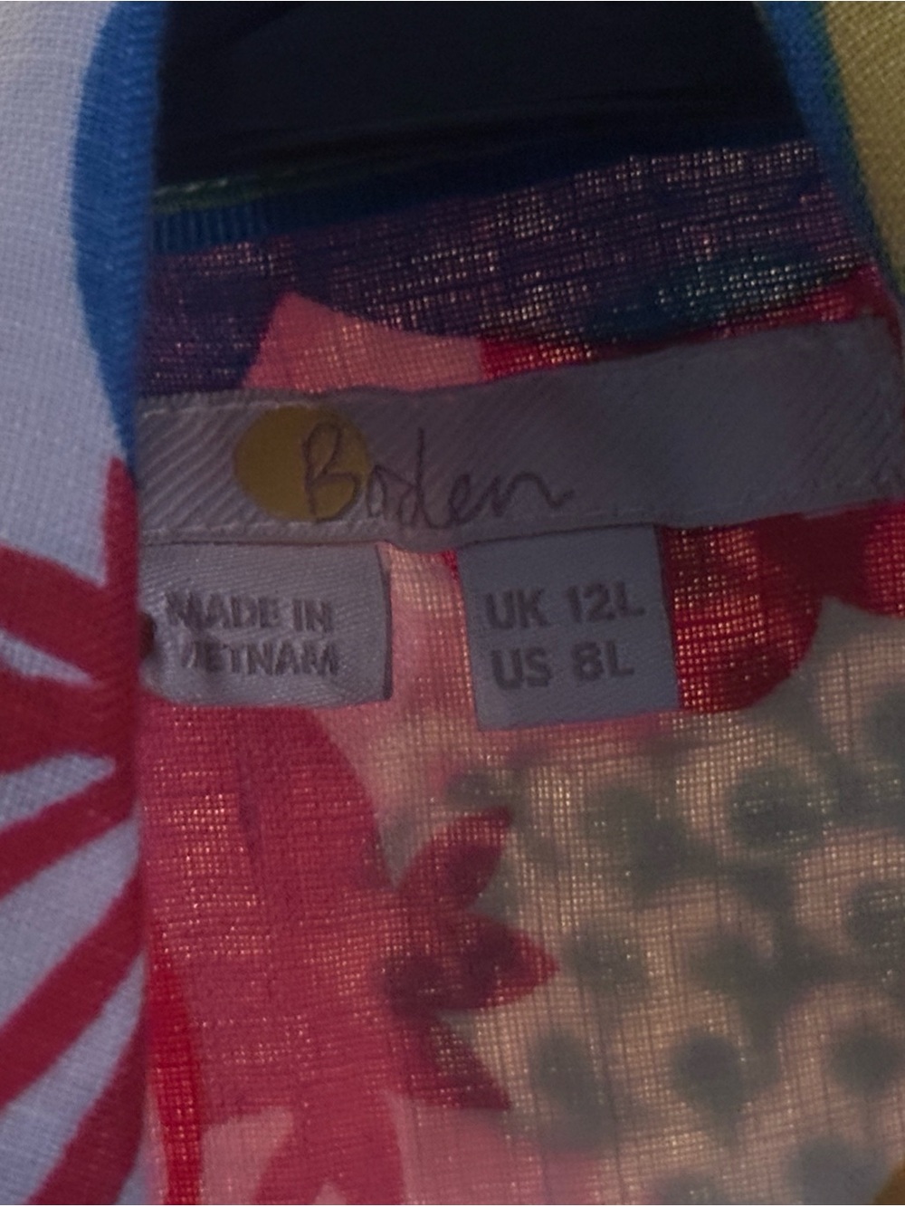 Boden Linen Floral-Print Button-Down Shirt - Picture 2 of 3